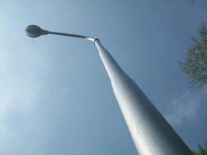 Alkyd coating tiang lampu — sesudah